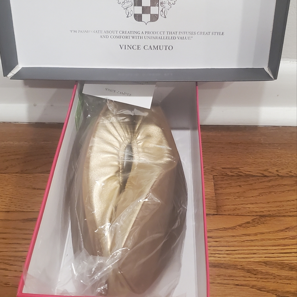 Gold ballerina Vince Camuto size 9